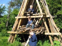 Spejdere i raftestativet