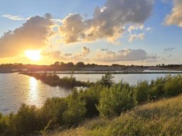 Solnedgangen lige udenfor Laurentiushytten